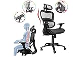 Diseño ergonómico: nuestra silla de oficina tiene las propiedades de imitar la columna vertebral humana. La parte posterior de la silla puede controlar bien tu postura, mantiene tu columna vertebral alineada y apoya tu espalda baja así como tu espalda sin ajuste.