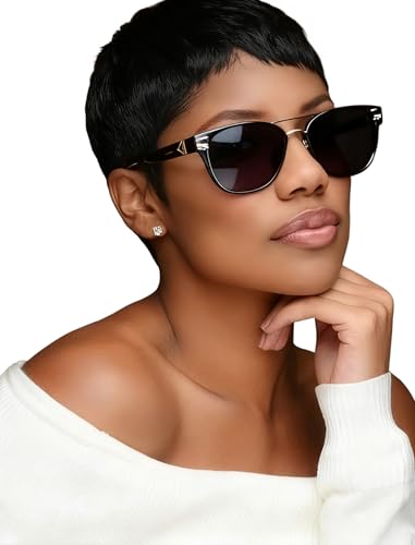 Realloves Pixie Cut Human Hair Wig 1B#