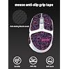 Mouse Grip Tape Full Coverage for Logitech G705 Wireless Gaming Mouse,Self-Adhesive PreCut Sweat-Resistant Professional Mice Upgrade Kit - Purple