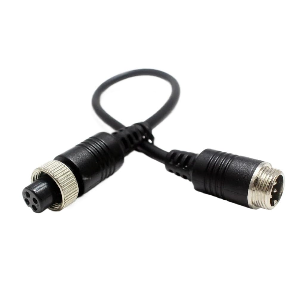Bjnuylkerd Men's To Fe 1 M12 4Pin Gx12 Extension Adapter Cable For Cctv Security Dvr 20Cm( To Fe)