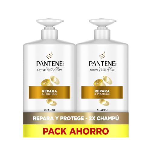 Pantene Pro-V Repara y Protege Champú para Pelo Seco y Dañado, 2x1L
