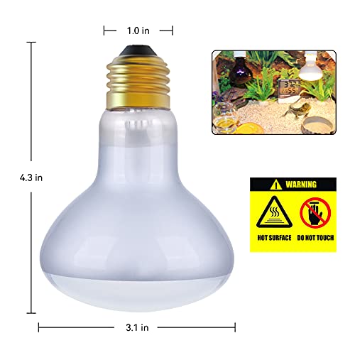 Smart Egg Reptile Heat Lamp Bulb Light, Basking Spot Daylight Heat Lamp 2 Pack For Lizard Tortoise Bearded Dragon Hedgehogs Amphibians #TOP4