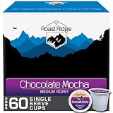 Roast Ridge Single Serve Coffee Pods for K-Cup Brewers, Medium Roast, Chocolate Mocha, 60 Count