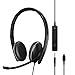 EPOS | Sennheiser ADAPT 165T USB-C II (1000906) - Wired, Double-Sided Headset-3.5mm Jack/USB-C Connectivity, MS Teams Certified-UC Optimized-Superior Stereo Sound-Enhanced Comfort-Call Control - Black