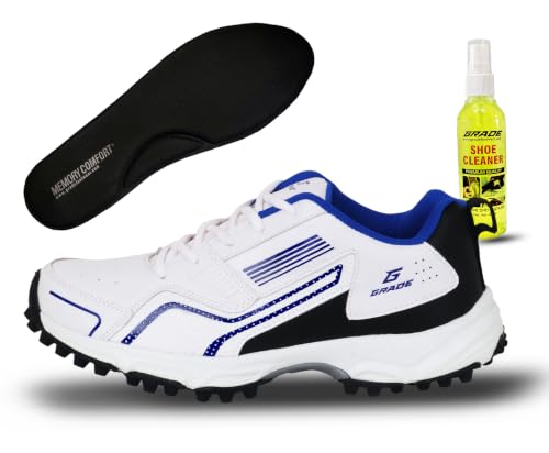 Image of Grade Century Cricket Shoes for Men with Memory Foam Comfort|Rubber Spike Shoes|Comfortable & Lightweight Shoes Men|Mens Shoes
