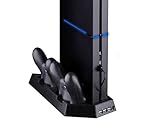 soporte ps4 slim original Dos controladores pueden ser cargados simultáneamente, operación simple.