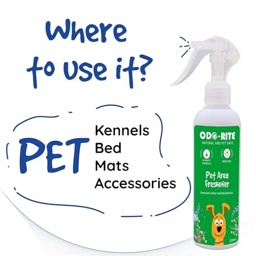 Image of ODO-RITE Pet Area Freshener (Pack of 2-400 ml) |Pet Odour Remover|Pet Safe & Child Safe|Biotechnological Based|Skin Safe|Urine Smell Remover|Can Be Used On All Surfaces