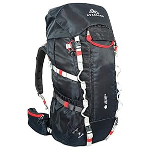 NORDKAMM – Sac à dos 50l – 60l, sac à dos voyage, sac à dos randonnée, sac à dos trekking, femme, homme