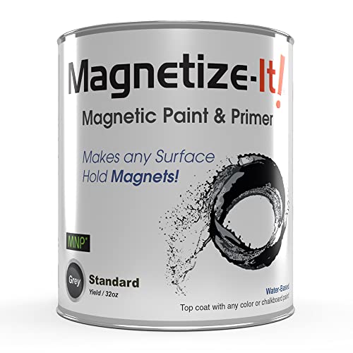 Magnetize-It! Magnetic Paint & Primer (Water Based) – Standard Yield 32oz, MISTD-1530 by Magnetize-It! - Used condition - US$15.26