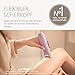 Philips Lady Shaver Series 8000 - kabelloser elektrischer Rasierer, nass und trocken, 3-Klingen-System, flexibler Scherkopf, LED-Licht, Beine/Körper/Bikinizone, 100 Min. Laufzeit, Modell BRL149/00