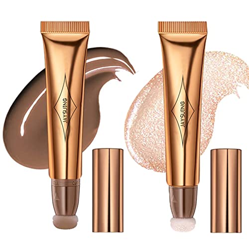 Contour Stick Bronzer Liquid Wand For Face Blush Highlighter Cream Makeup Dupes Shaping Concealer Beauty With Cushion Applicator Lightweight Blendable Super Silky Natural Matte Set Long Lasting #TOP5