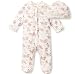 Little Me Baby-Girls Newborn Sweet Owls Footie and Hat, White Print, 3 Months