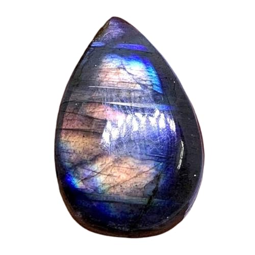 Labradorite naturelle poire cabochon stable sans fissure pour sertissage réussi de bague
