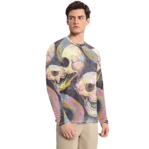 Men's Sun Protection Shirts UPF 50+ Long Sleeve Rash Guard Swim Beach Shirt Quick Dry3