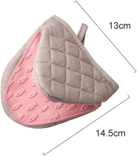 A Pair of Silicone Oven Gloves Kitchen Glove Tray Dish Rack Hand Clamp