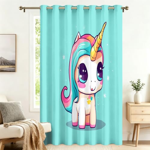 Rideau thermique licorne pour décorer la chambre de bébé - 2