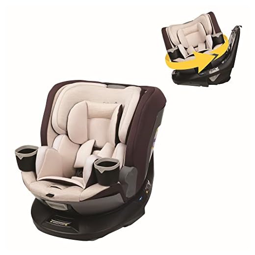 Safety 1st Turn and Go 360 DLX Rotating All-in-One Car Seat, Provides 360° seat Rotation, Dunes Edge