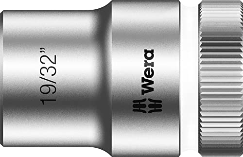Wera 05003622001 19/32-Inch 8790 HMC Zyklop Socket with Hexagon Drive - Silver