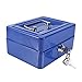 Milltrip Mini Digital Safe Box, Portable Security Lock Box for Cash Jewellery Passport (Blue)