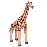 Jet Creations an-GIRA3 Inflatable Giraffe Animals, 36" Tall-Great for Pool, Party Decoration, Birthd