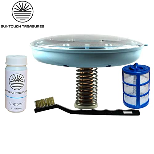 SUNTOUCH TREASURES Solar Pool Ionizer - Floating Water Cleaner and Purifier Keeps Water Clear, Kill Algae in Pool, 85% Less Chlorine, Compatible with Fresh and Salt Water Pools & Spas - Thumbnail 2