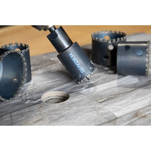 Spyder 1-1/2-Inch Diamond Edge Hole Saw Bit, for Glass, Tile, Marble, Granite, Cement Board, Masonry and More (600859) by Spyder - Image 5