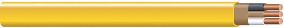 Flash Deals - 40% OFF 12/2 NM-B, Non-Metallic, Sheathed Cable, Residential Indoor Wire, Equivalent to Romex (100FT Cut) Black Friday Clearance 12/2 NM-B, Non-Metallic, Sheathed Cable, Residential Indoor Wire, Equivalent to Romex (100FT Cut)
