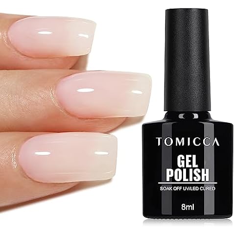 TOMICCA Milky White Gel Nail Polish 8ml Cover