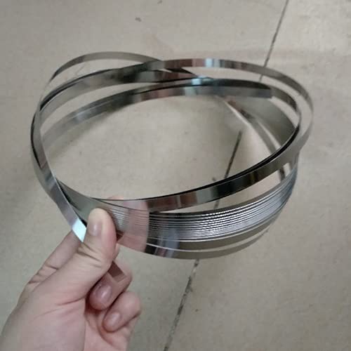 Rouleau de bande d'acier inoxydable 301 - Longueur 5 m, largeur 5/10/20 mm, épaisseur 0,1-0,5 mm for le soudage et la réparation de machines(0.2mm x 5mm x 5 M)
