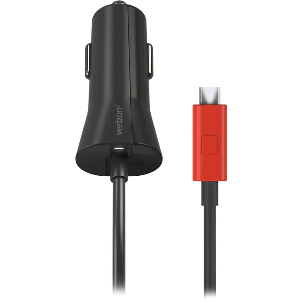 Verizon Cargador de coche de carga rápida micro USB
