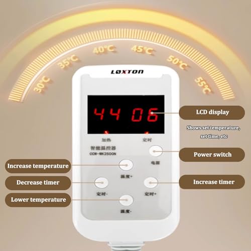 Tapis chauffant électrique doux 60 niveaux thermique pour sol - 6