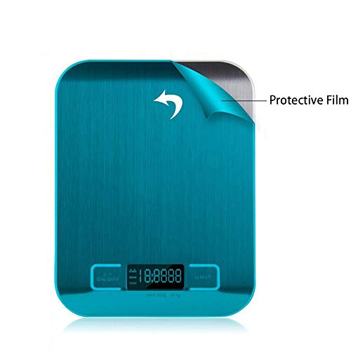 Stickit Graphix Digital Kitchen Scale,Food Scale Weight Grams and Ounces for Baking and Cooking,Stainless Steel and LCD Digital Display (Silver) - Thumbnail 6