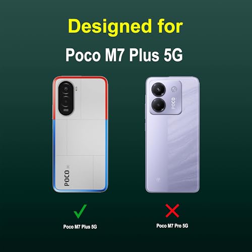 Image of Zapcase Back Case Cover for Poco M7 Plus 5G | Compatible for Poco M7 Plus 5G Back Cover | Liquid Silicon Magic Case with Camera Protection | Dark Green