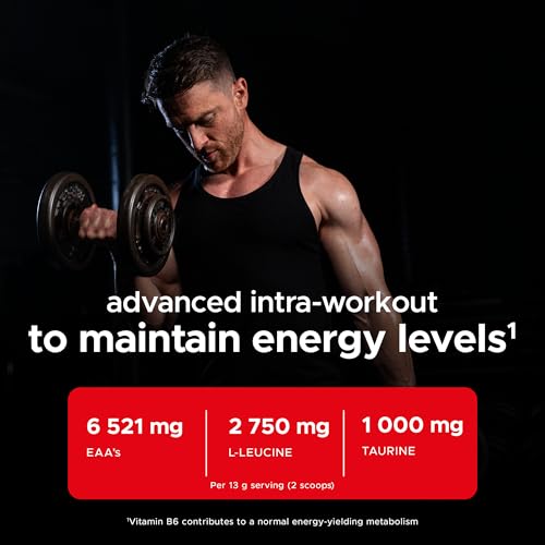 USN Complete Amino & EAA Intra Workout Powder, Blue Raspberry Flavour - 400g, Vegan Energy Drink, Premium BCAA Amino Acids & Glutamine Recovery Drink, High Impact Pre Workout & Post Workout Shake - Image 2