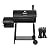 Royal Gourmet CC1830FG Charcoal Grill with High Heat-Resistant BBQ Gloves, 811 Square Inches, Black, Backyard Cooking with Offset Smoker