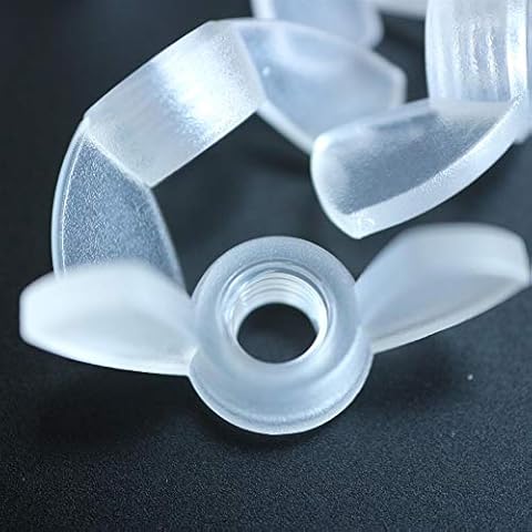 Pack of 20 Clear Acrylic Butterfly Nuts Cover