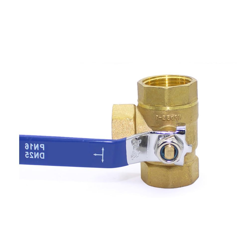 3 Way L-Type Copper Ball Valve with Multiple Size Inner Thread, Pipeline Control Switch for Liquid & Gas Medium, 1 Piece(DN15)