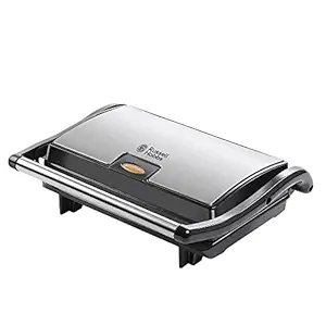 Russell Hobbs RST800PRO2-800 Watt 2 Slice Contact Grill Sandwich Maker (All Purpose Grill) with 2 Years Manufacturer Warranty, Black