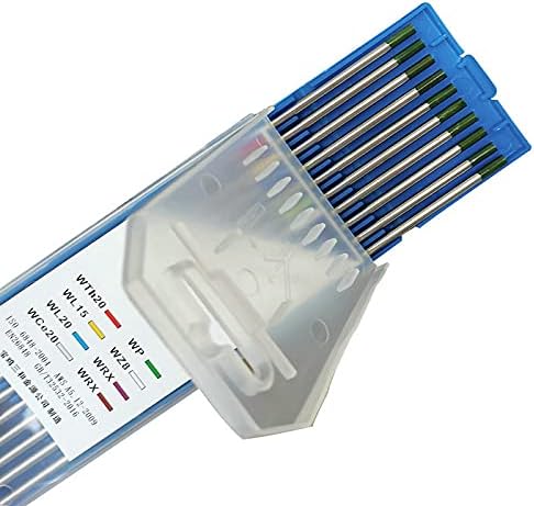 10PCS/Set Argon Arc Welding Tungsten Needle Rod Tungsten Electrode For Aluminum Alloy Welding WP Green Argon Arc Welding Rods (Diameters:3MM)