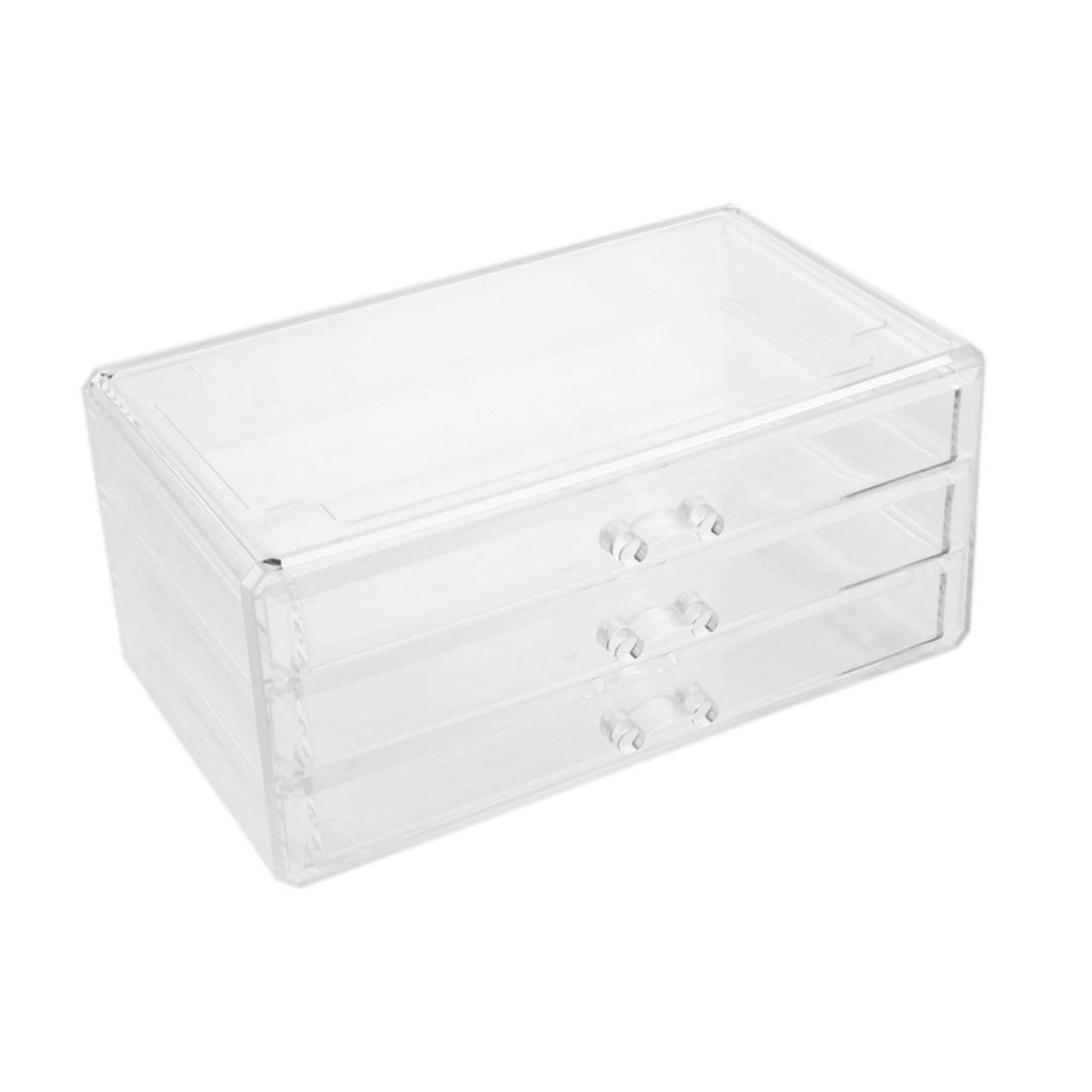 Hemobllo Caja de Almacenamiento Cajón de Acrílico para Cosméticos Organizador de Escritorio para Maquillaje Organizador de Mesa de Tres