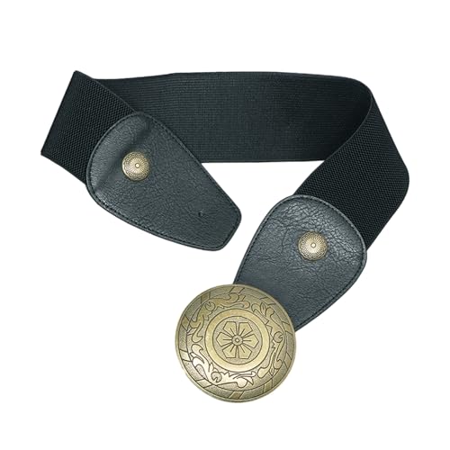 Adult Elastic Grommet Design Waist Belt Adjustable Exaggerated Personality Waist Belt For Men Teenagers Coat Jeans Cowboy Bel3