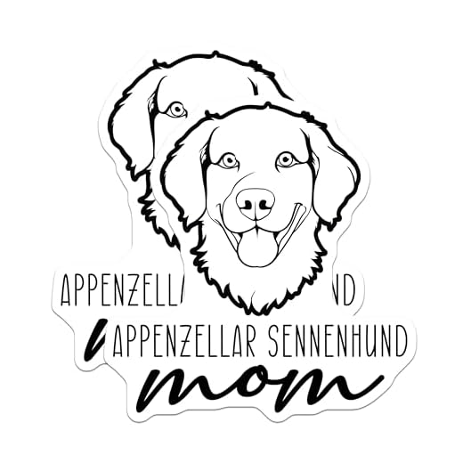 (2 Pack) Appenzeller Sennenhund Mom Magnets - Dog Breed Lover - Pet Owner Kitchen Decor - 5 Inches On Longest Side - Thick Durable Magnet - Made in USA - MAG27024