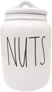 Rae Dunn By Magenta NUTS Ceramic LL Small Size 7 Inch Canister 2020 Limited Edition