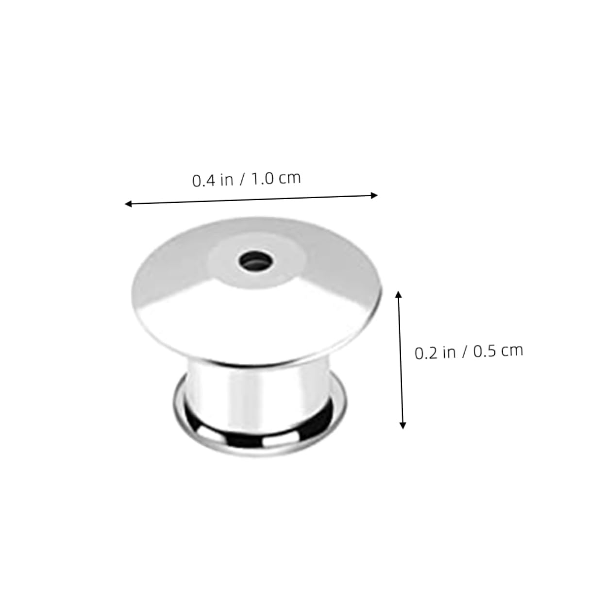 OSALADI 2sets 20pcs Locking Pin Backs for Brooches Metal Pin Backing Clasp Keepers Multi Purpose Accessories and DIY Crafts 20pcs*2