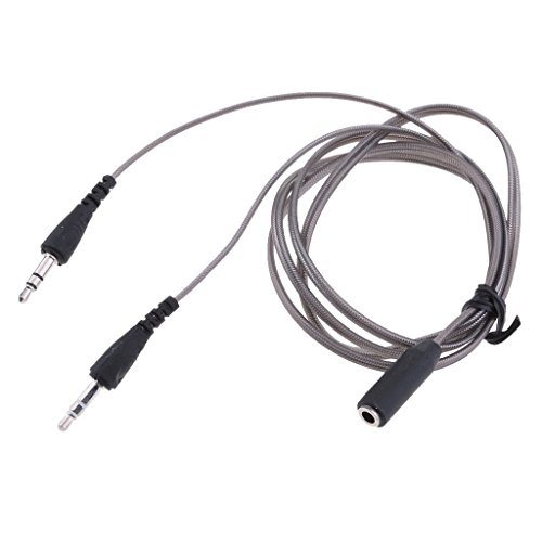 Cable divisor Y 3.5 mm macho a hembra para micrófono y auricular