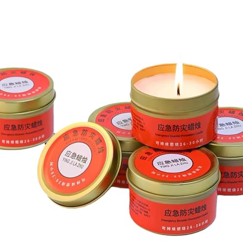 5 velas de supervivencia, 30 horas resistentes al , velas para prevención de desastres de emergencia, velas de prevención de desastres de emergencia, equipo de iluminación de cortes de energía