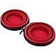 HUNTER Silikonnapf mit Taschenliste, 750 ml, Rot, 2 Stück