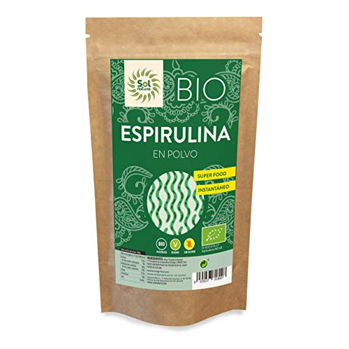 Solnatural Spirulina En Polvo Bio 125G 500 Ml