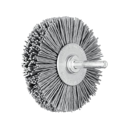 Image of PFERD Round Brush Unknotted RBU | Diameter 70 x 15 mm Shaft Diameter 6 mm SiC Filament Diameter 0.90 | 43198006 - for Straight Grinders, Drills, Bending Shafts