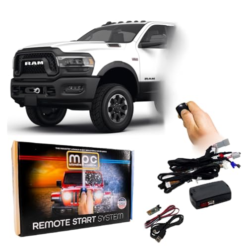 MPC Remote Start Kit Compatible with RAM 2500/3500/4500 2019-2024 || Plug N Play || Press OEM Key Fob 3X Lock to Start || Push to Start || Gas/Deisel || USA Tech Support